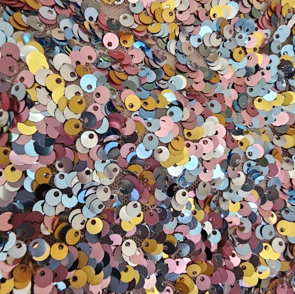 ASTR Multicolor Sequin One Shoulder Bodysuit size S - Picture 6 of 8